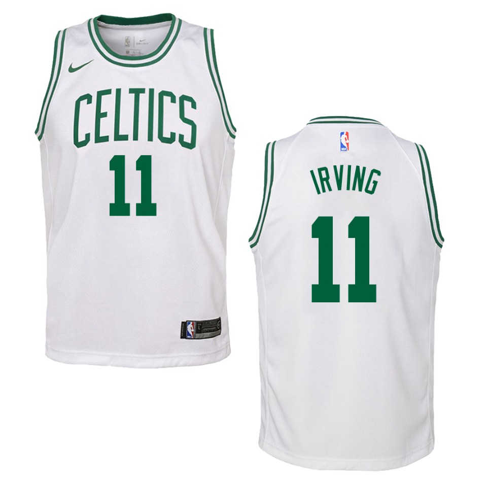 Youth Boston Celtics Kyrie Irving #11 Swingman Association White Jersey 2401ATAO